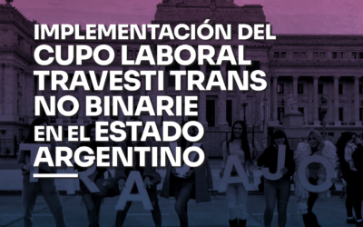 Implementación del cupo laboral TTNB en el Estado Argentino